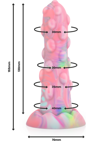 Dildo Epic Nixie i silikon med sugproppsbas