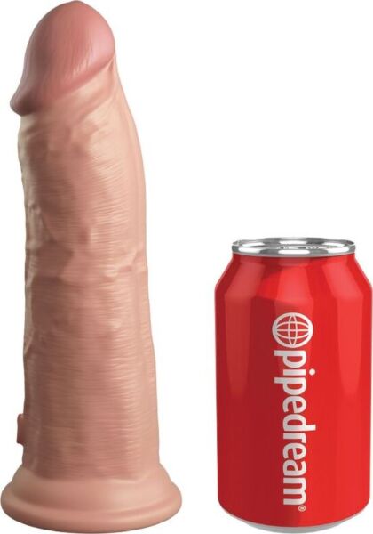 Realistisk dildo King Cock Elite 20,3 cm i silikon, med sugfot i basen
