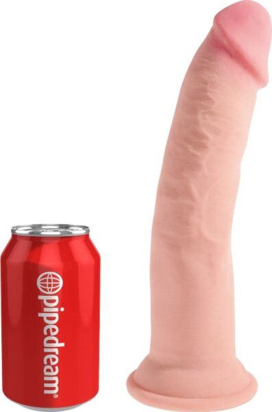 Realistisk dildo Pipedream King Cock Plus Triple Density med sugkopp som bas