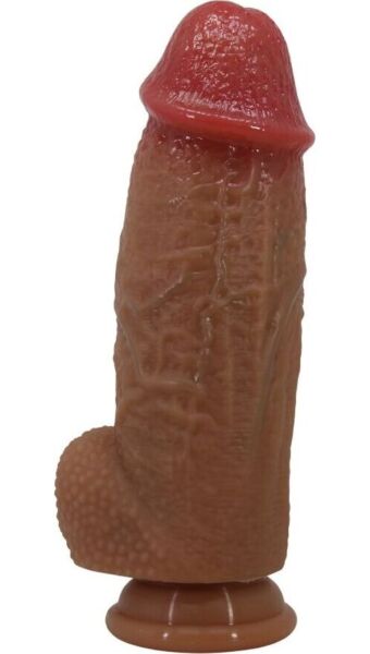 Realistisk dildo Pretty Love Achille i silikon, med sugpropp i basen