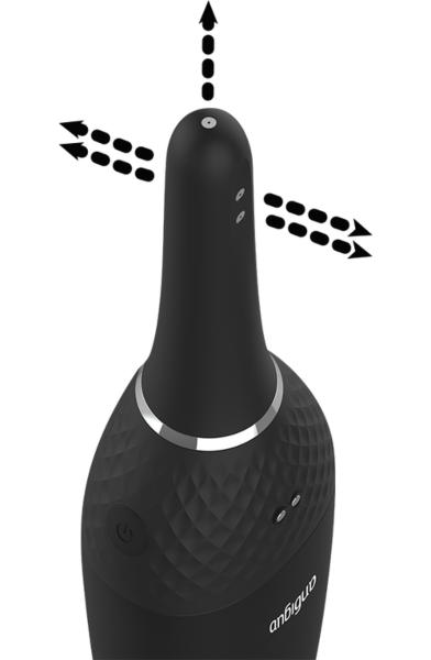 Automatisk analdusch Anbiguo Ultimate Rechargeable med behållare och konformad spets