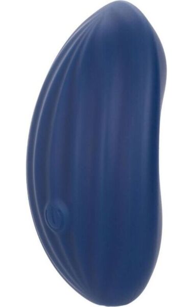 Massagevibrator CalExotics Cashmere Velvet Curve i flytande silikon med räfflad yta