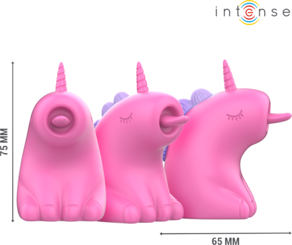 Klitorisvibrator Intense Pinkie i enhörningsform, i fuchsia