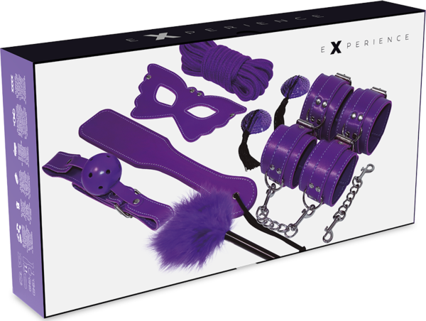 Lila bondagekit Experience BDSM Fetish Kit Purple Series med tillbehör
