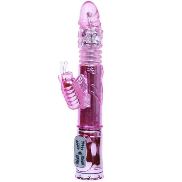 Rabbitvibrator Baile Rabbit Throbbing Butterfly, med armen för klitoris