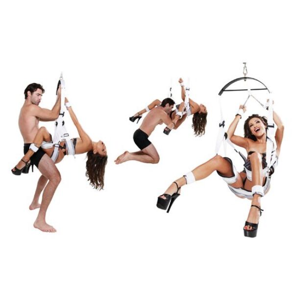 Fetish Fantasy Series Bondage Swing med vadderade stöd och remmar för handleder och anklar