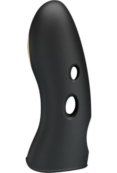 Fingervibrator med elstimulering Pretty Love BI-014755, i svart
