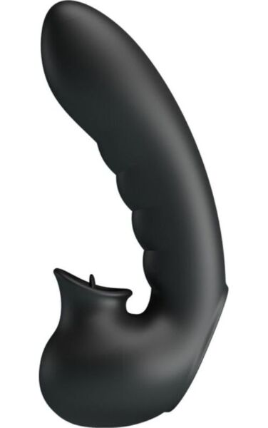 Fingervibrator Pretty Love Hobgoblin i svart silikon