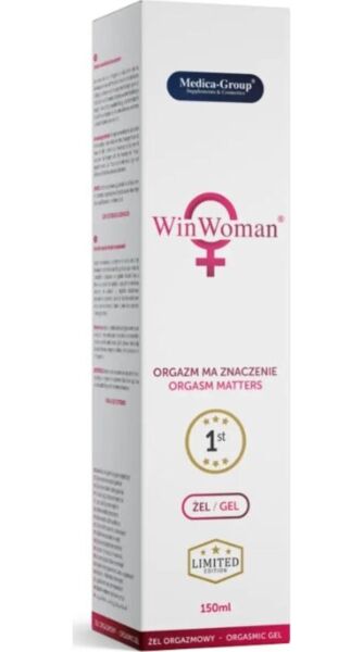 Förpackning på 150 ml med intimgelen WinWoman Gel från Medica Group