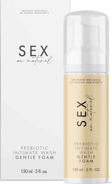 Prebiotisk intimtvätt Bijoux Indiscrets Gentle Foam, flaska på 150 ml