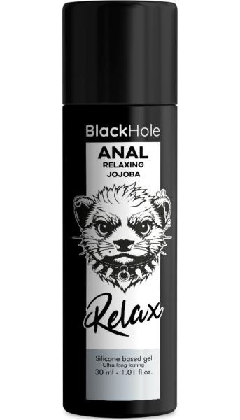 Analt glidmedel Black Hole Anal Relaxing med jojoba, i storlekarna 30 ml och 100 ml