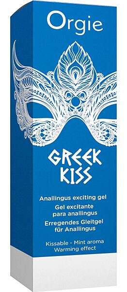 Flaska med pump för gelen Orgie Greek Kiss, 50 ml