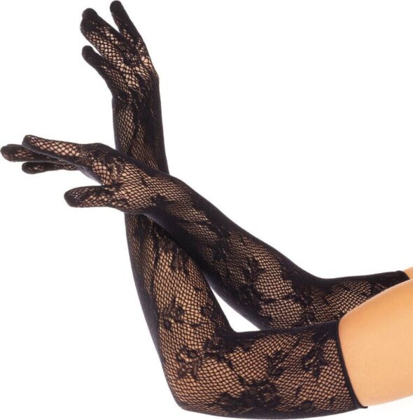 Långa handskar i spets Leg Avenue Lace Opera Length