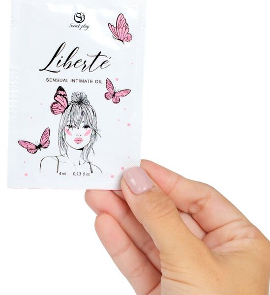 Portionspåse med fuktgivande intimolja Secret Play Liberté