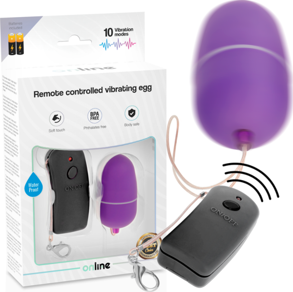 Vibratorägg Online med fjärrkontroll