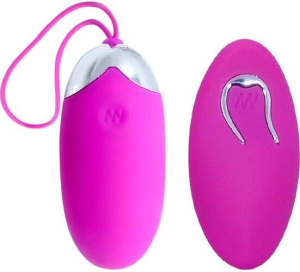 Vibrerande ägg Pretty Love Berger i silikon med metallicdetaljer