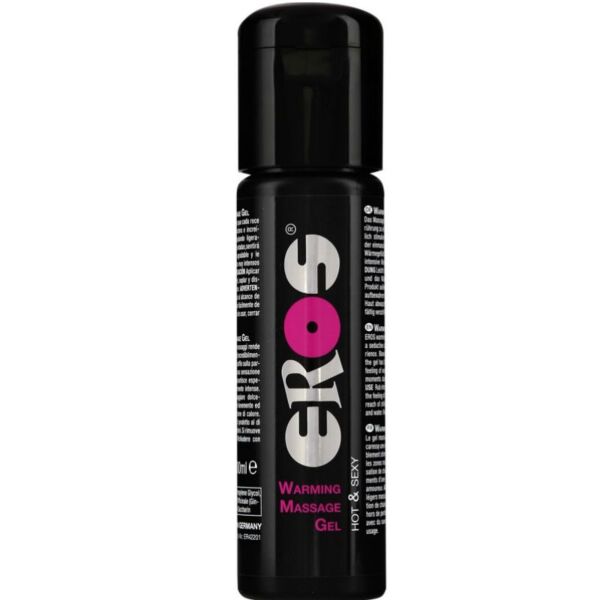 Flaska på 100 ml med massagegelen Eros Classic Warming Massage Gel