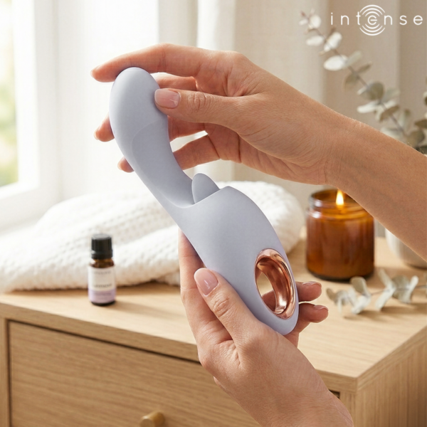 Vibrator INTENSE Anya med dubbel stimulering, i färgen lavendel