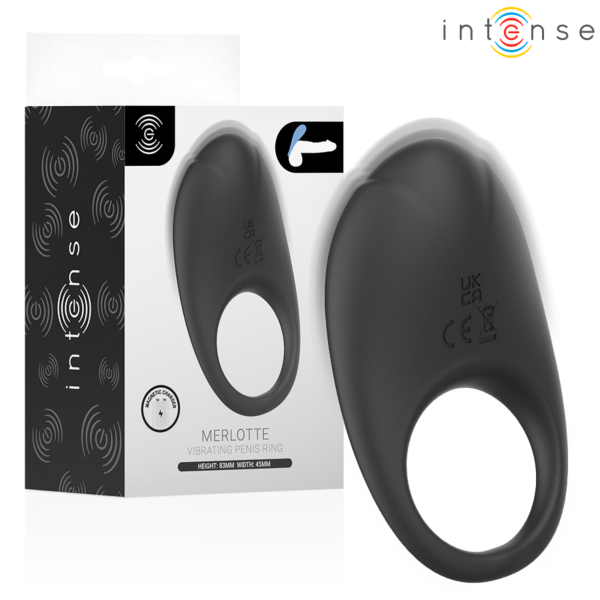 Vibrerande penisring Intense For Him med klitorisstimulator på översidan