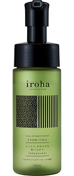 Intimtvål i skum Iroha Intimate Care Wash, flaska med pump på 150 ml