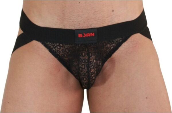 Jockstrap Burn 005 med transparens och glänsande detaljer