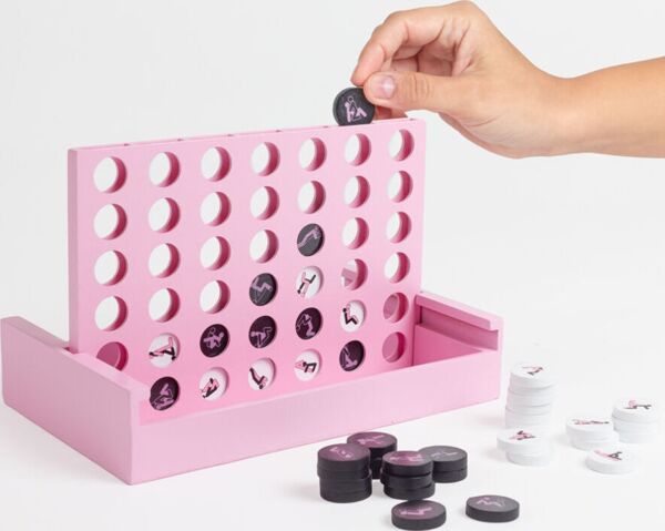 Träspelet Secret Play Play4Sex med demonterbar spelplan och vita och svarta brickor
