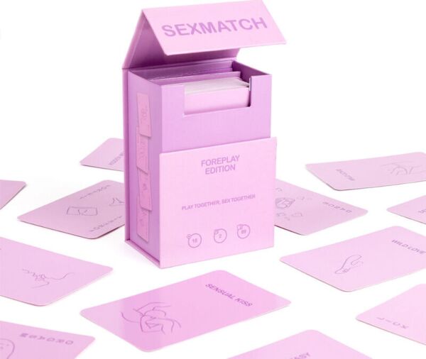 Kortspelet för par Sexmatch Foreplay Edition från Secret Play, med förpackning