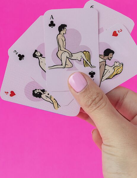 Erotiskt kortspel Sexitive Mini Poker XXX Edition med sin ask