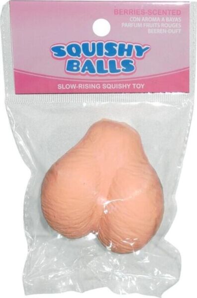 Kheper Games Squishy Balls, skämttestiklar i hudfärg