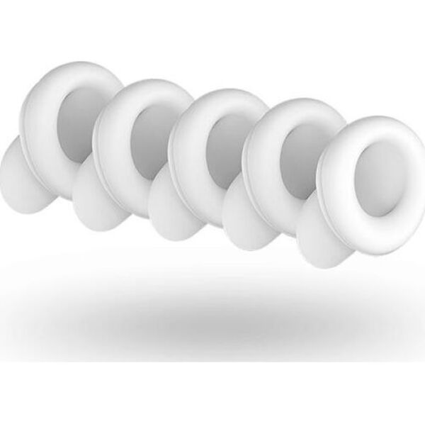 Kit med fem ersättningshuvuden i vit silikon till Satisfyer Number Two