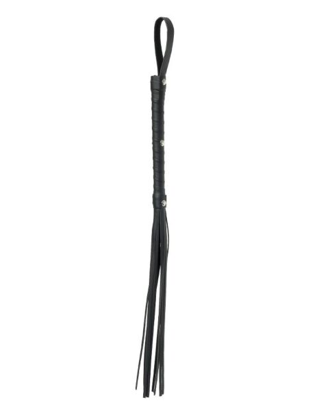 Pipedream Deluxe Cat-O-Nine Tails 50 Shades piska med läderremmar, flätat skaft och handledsrem