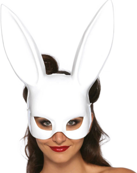Kaninmask Leg Avenue Masquerade Bunny Rabbit med långa öron och elastiskt band
