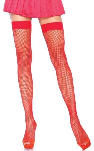 Lårlånga nätstrumpor Leg Avenue Nylon Fishnet Thigh Highs