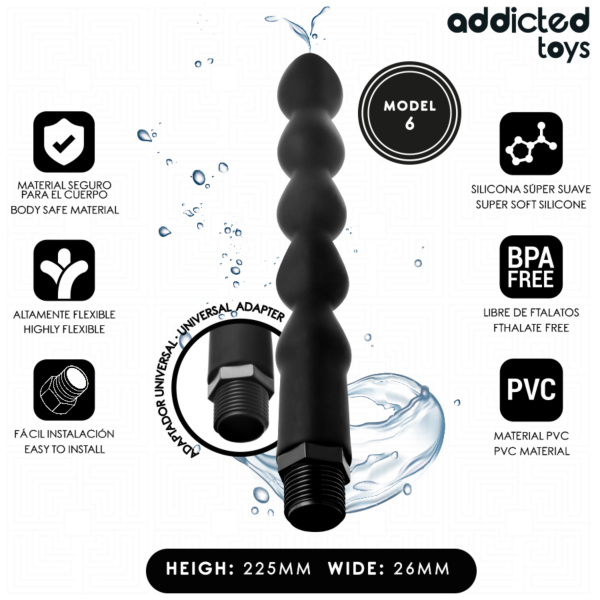 Analdusch Addicted Toys Modell 6 med universaladapter