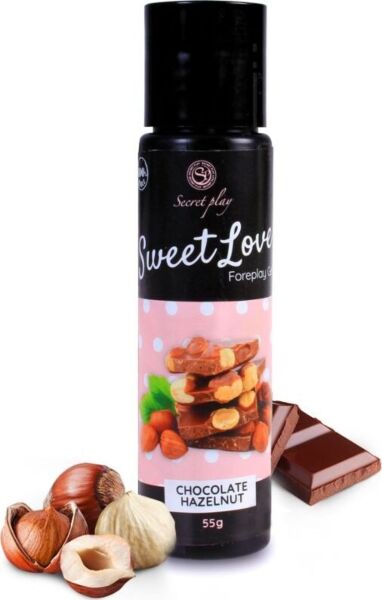 Ätbart glidmedel Secret Play Sweet Love i flaska på 60 ml