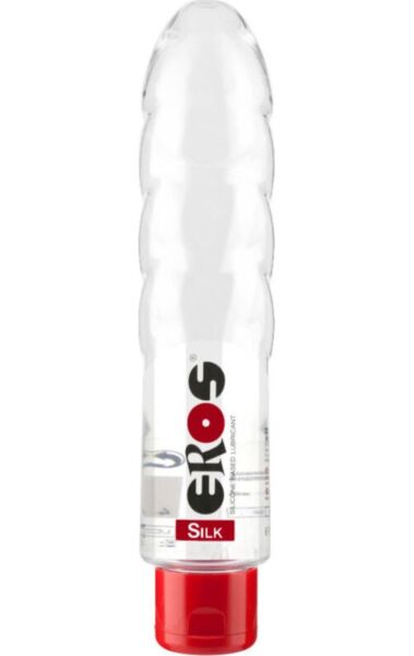 Flaska med silikonbaserat glidmedel EROS Silk på 175 ml