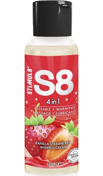 Förpackning med glidmedlet Stimul8 S8 Dessert Lube, 125 ml