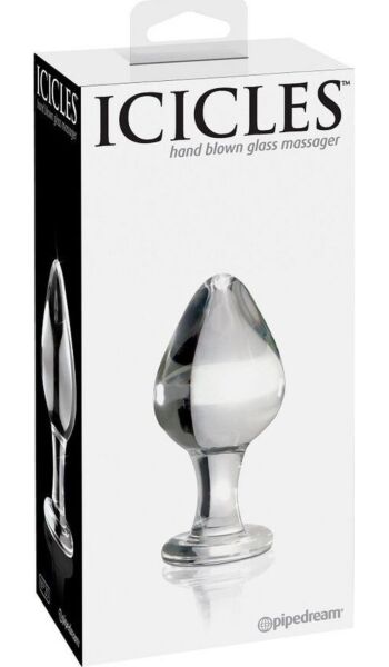 Analplugg i handblåst glas Pipedream Icicles N. 25