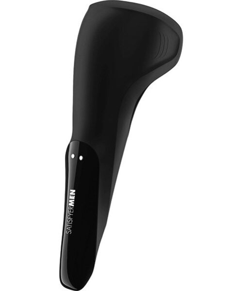 Masturbator Satisfyer Men Wand i svart, med flexibla silikonvingar