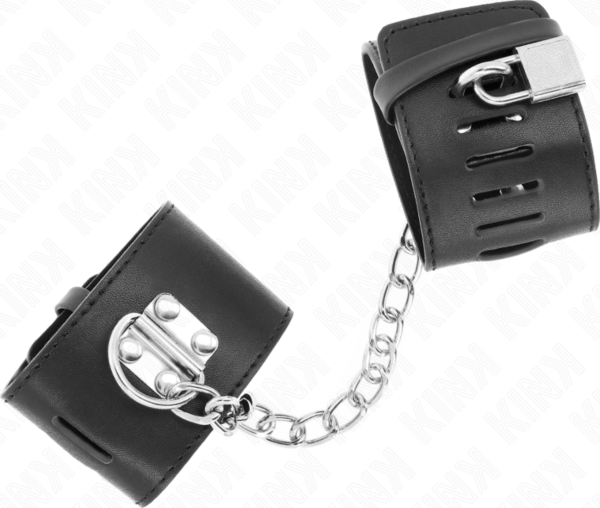 Svarta Kink Fixed Wrist Restraints med kedja och hänglås