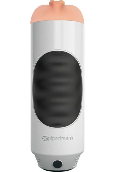 Vibrerande masturbator Extreme Toyz Mega Grip från Pipedream, i vit färg