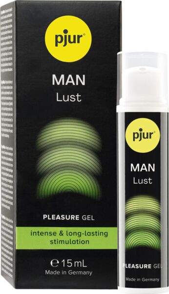 Flaska på 15 ml med den stimulerande gelen pjur MAN Lust