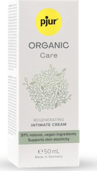Flaska med intimkräm pjur Organic Care 50 ml med airless-pump