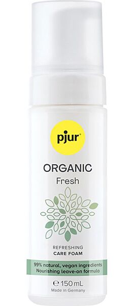 Flaska med intimtvätt i skum, Pjur Organic Fresh 150 ml