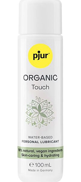 Flaska med vattenbaserat glidmedel pjur Organic Touch, 100 ml