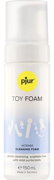 Flaska med rengöringsskum Pjur TOY FOAM 150 ml med pump
