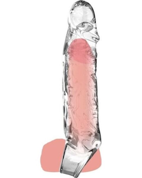 Penishylsa ToyJoy Get Real Extension Sleeve Medium, genomskinlig, 16 cm