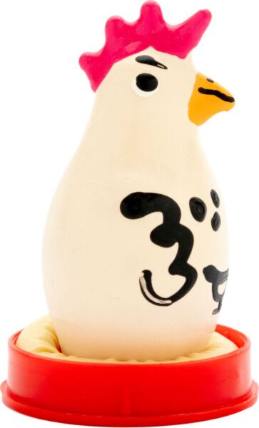 Skämtkondom Condomerie Cocky Rooster, handmålad
