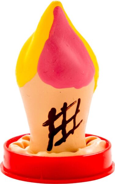 Dekorativ kondom Condomerie Helado, handmålad