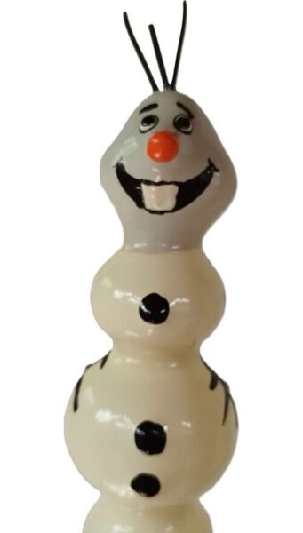 Dekorativt kondom Condomerie Cute Snowman XL, handmålat med en snögubbe